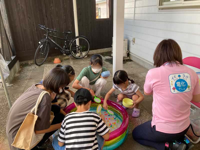 過去のイベントの様子。ヨーヨー釣り