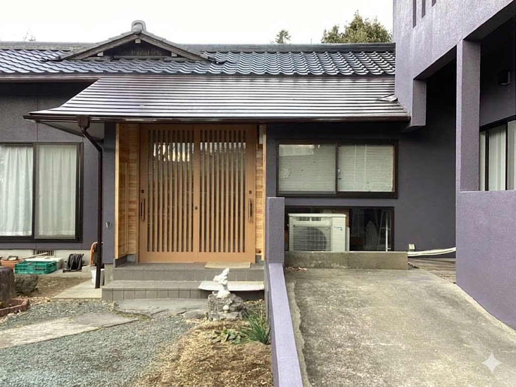 松岡建設手摺塗装施工例