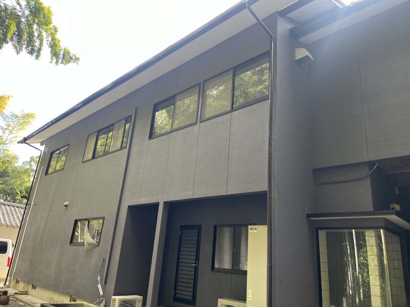 松岡建設手摺塗装施工例