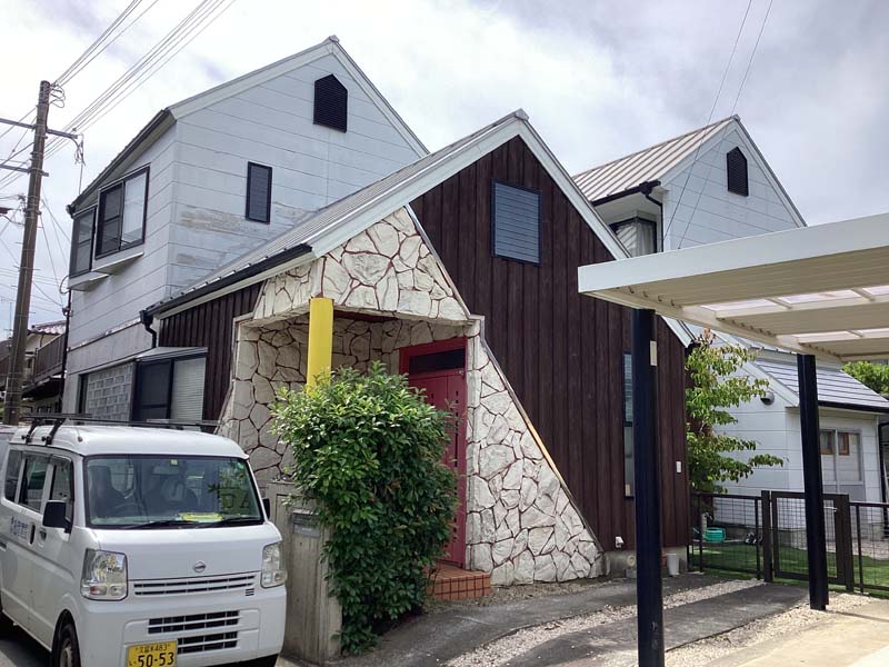 松岡建設外壁屋根塗装施工例