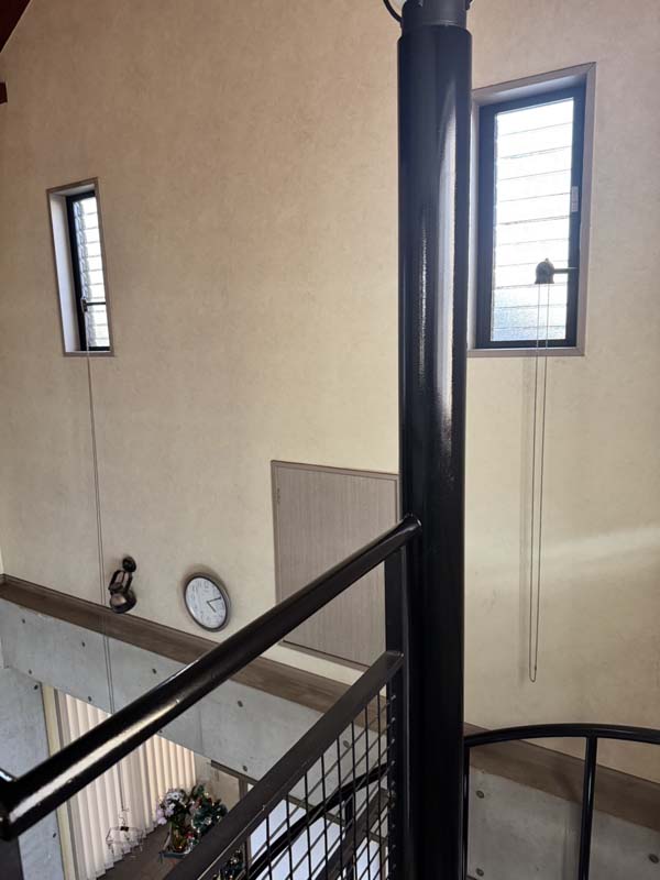 松岡建設手摺塗装施工例