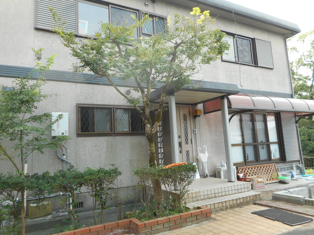 松岡建設外壁屋根塗装施工前画像