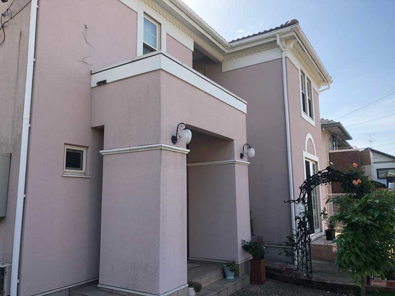 松岡建設外壁屋根塗装施工前画像