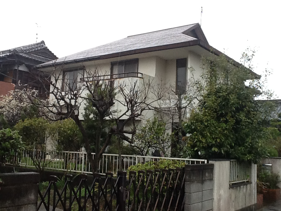 松岡建設外壁塗装施工前画像