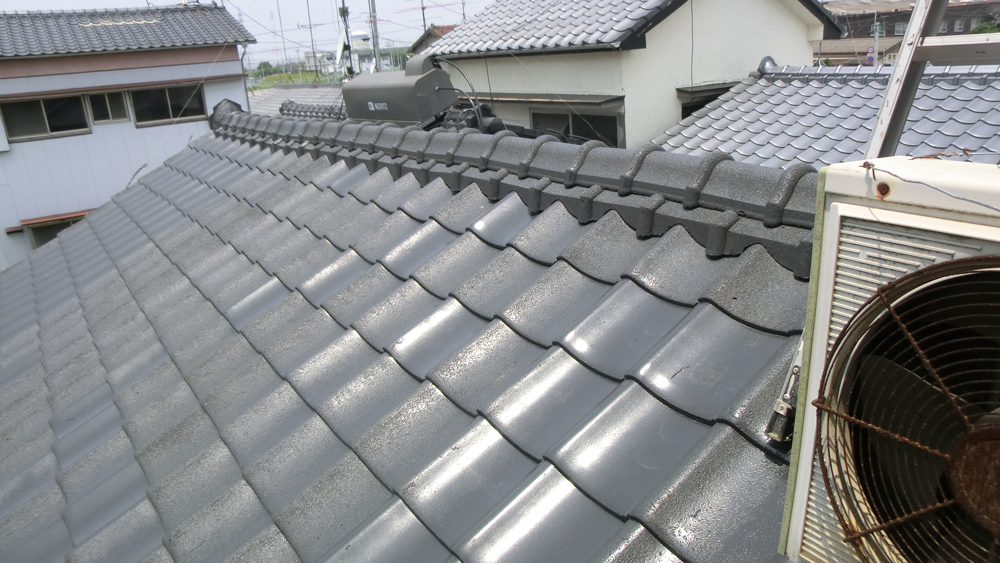 松岡建設外壁塗装施工例