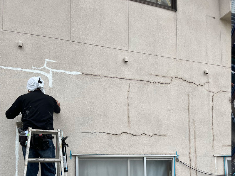 松岡建設外壁塗装施工前画像