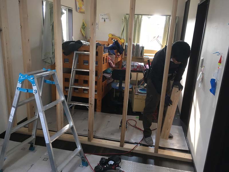 松岡建設施工中画像