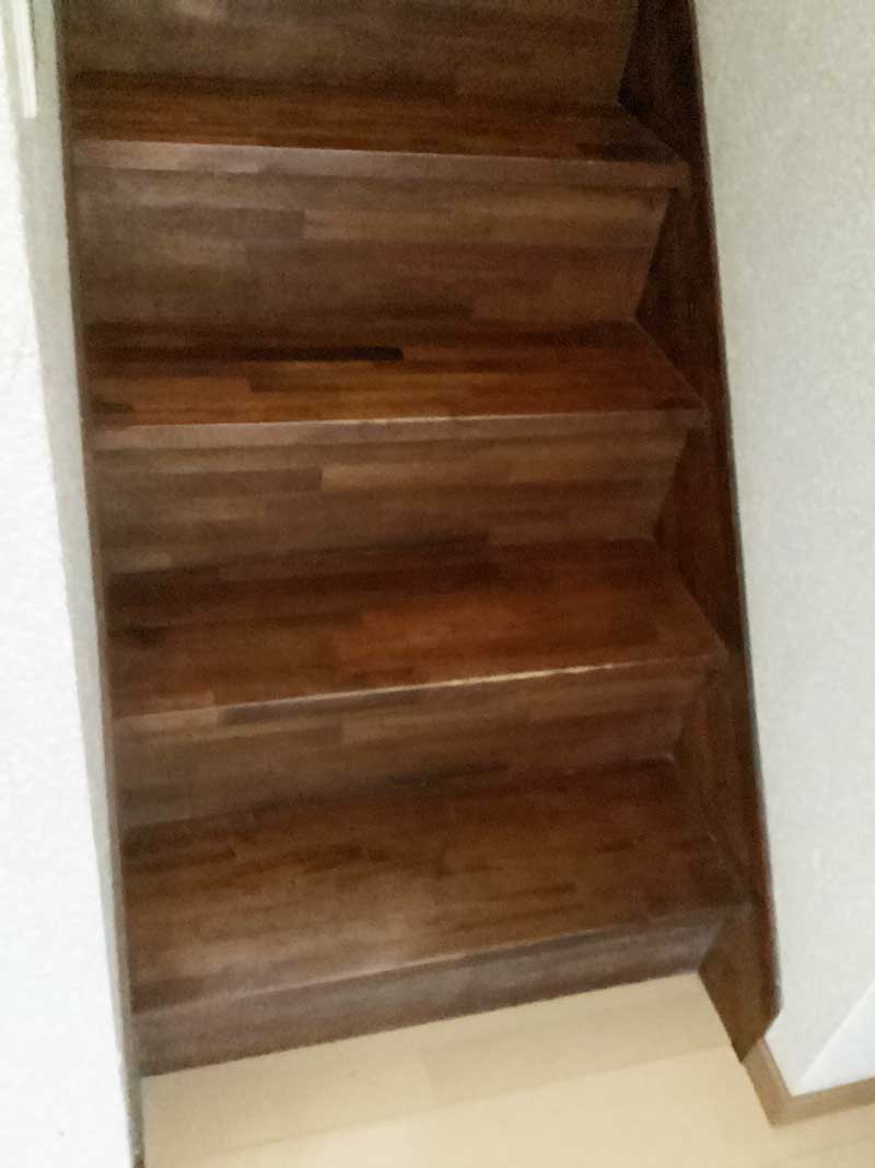 松岡建設階玄関交換施工前画像