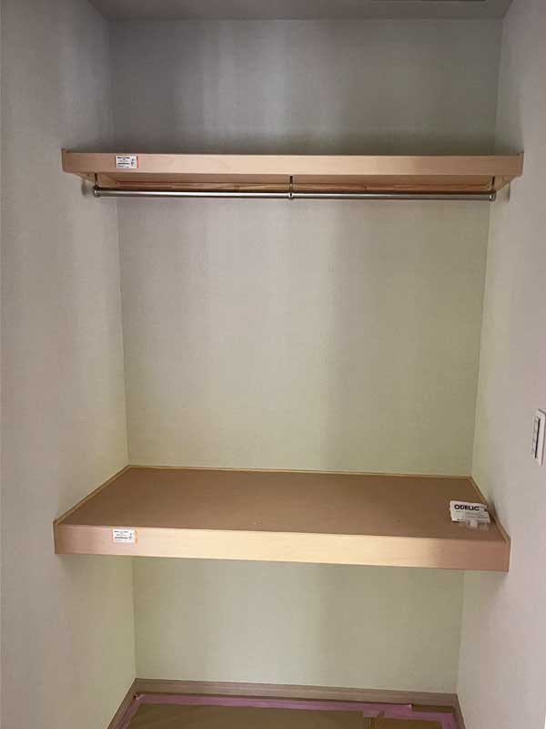 松岡建設リフォーム施工後：クローゼット