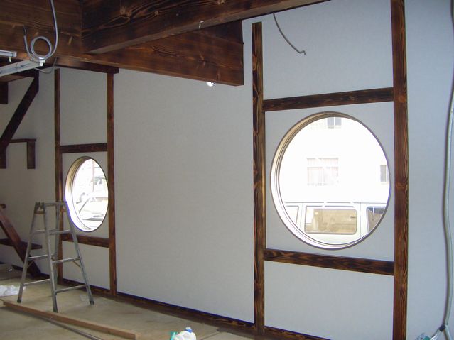 松岡建設美容室施工中写真