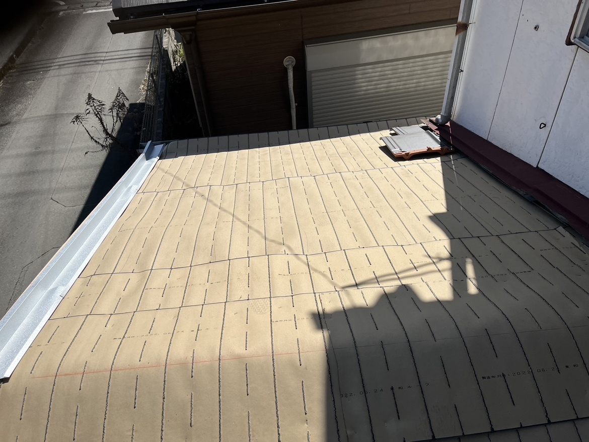 松岡建設瓦葺き替え施工例写真