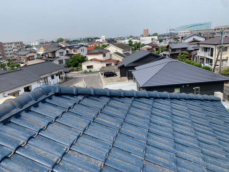 松岡建設瓦葺き替え施工例写真