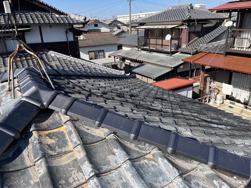 松岡建設瓦葺き替え施工例写真