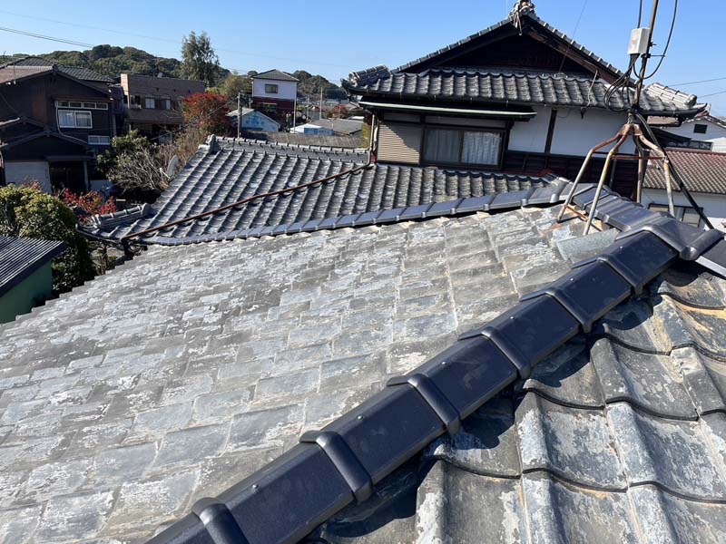 松岡建設瓦葺き替え施工例写真