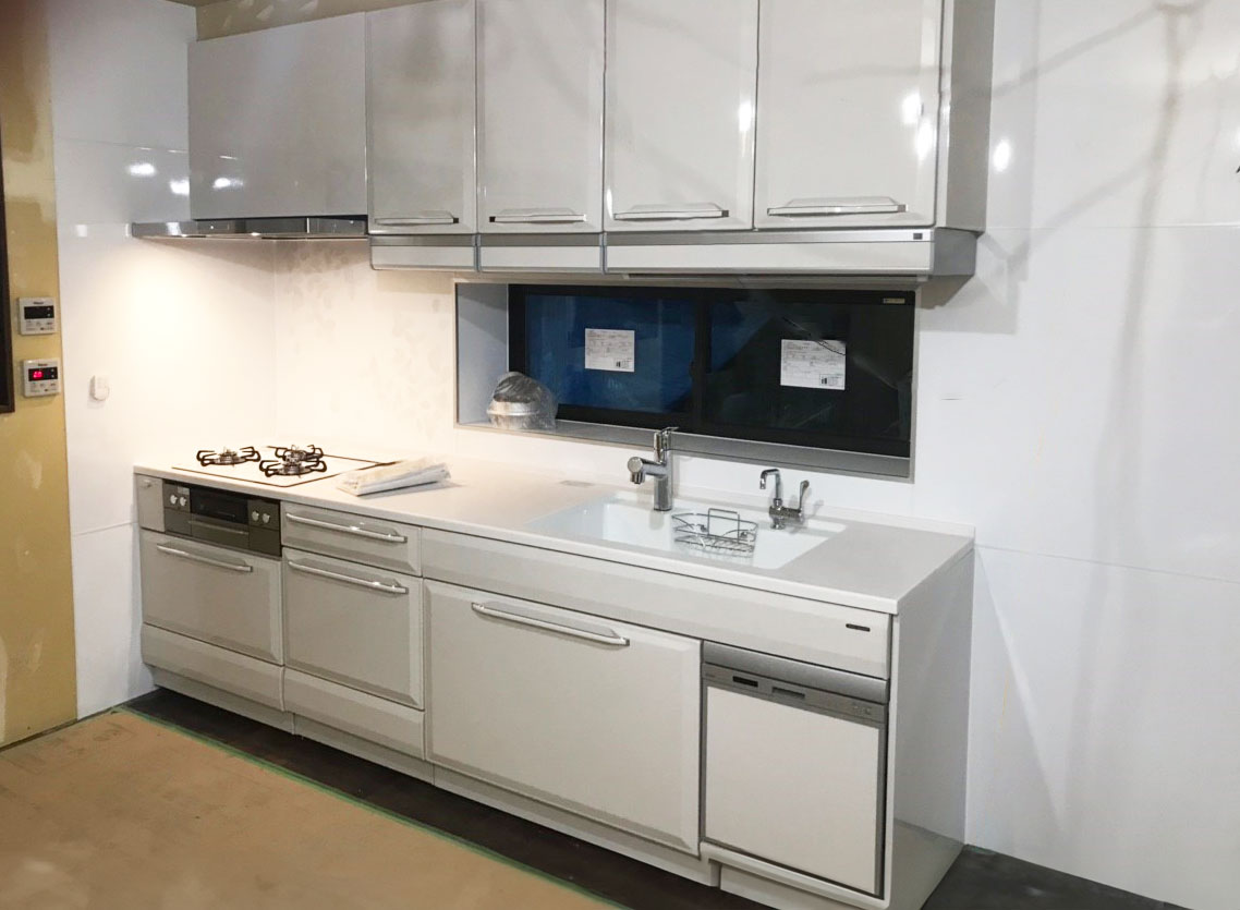 松岡建設キッチン交換施工例画像